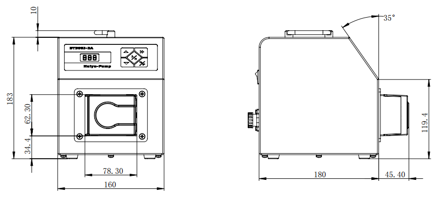 医疗型蠕动泵 BT300J-2A(03)/TH15