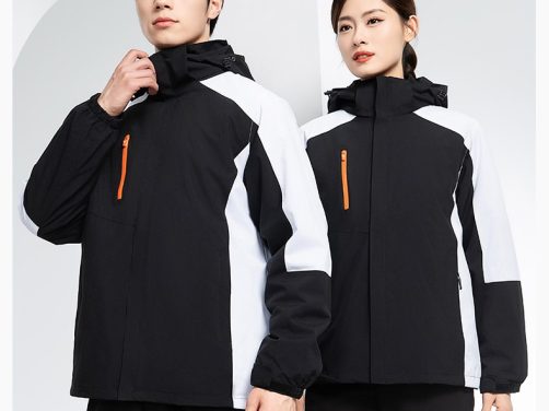 男加绒可拆卸企业学校工装印字登山骑行服