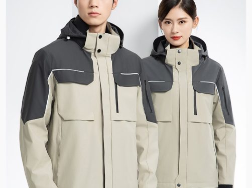 冬季防风防水加绒加厚印logo工装外套定制