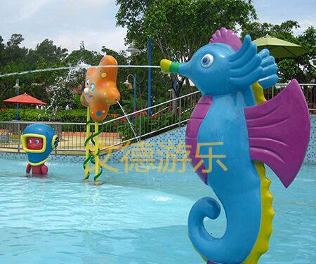 动物儿童戏水小品