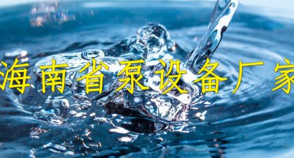 海南省泵设备厂家